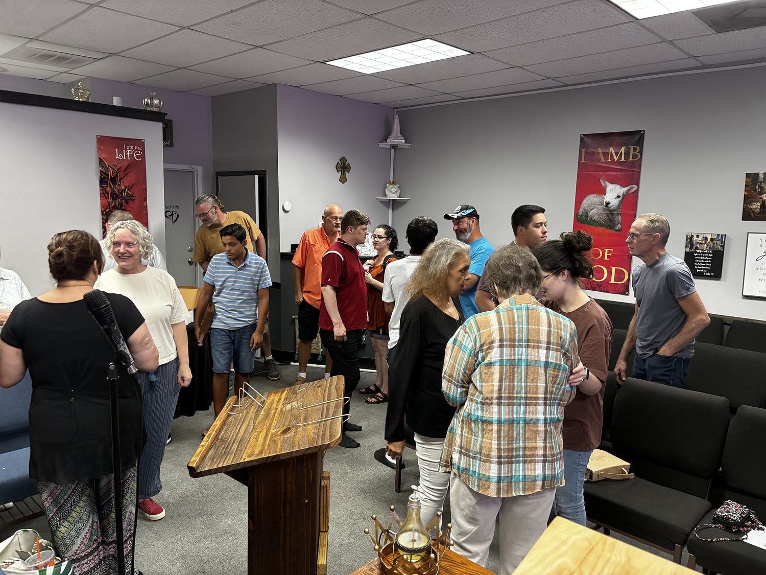 King of Kings congregation worshipping together
